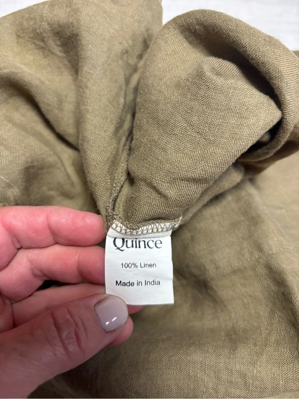 Quince Queen European Linen Duvet Cover Set with shams - ALOE